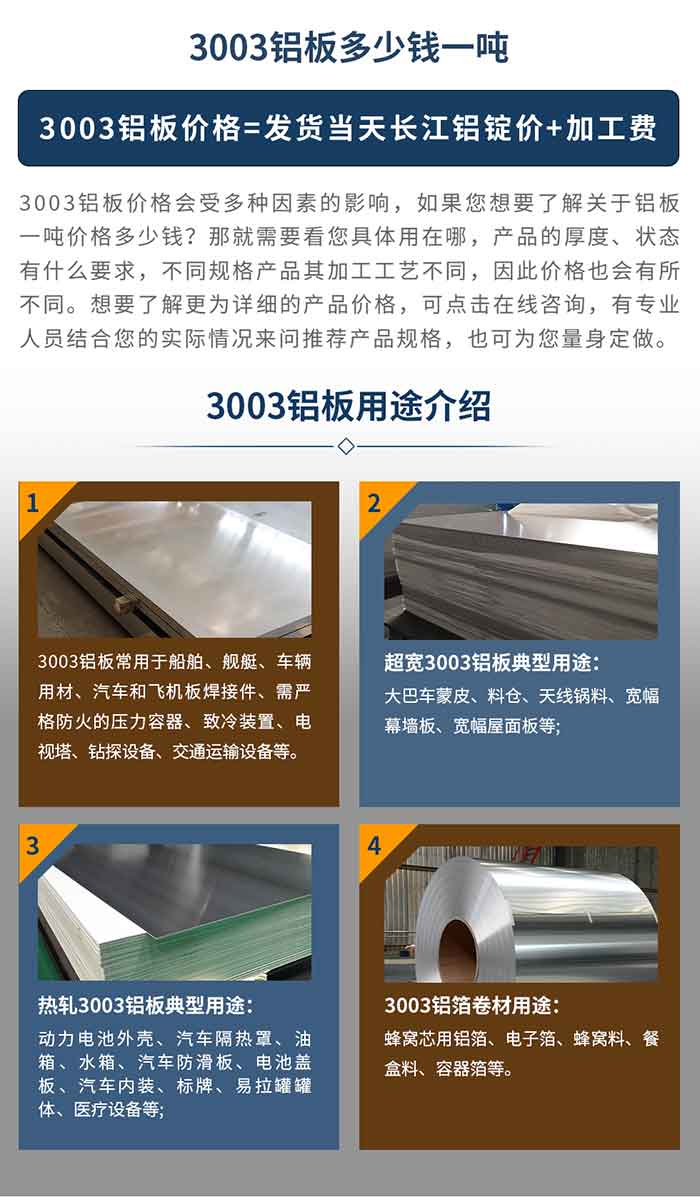 3003�����ô�����
����3003���峣���ڴ�������ͧ�������ò��������ͷɻ��庸�Ӽ������ϸ�����ѹ������������װ��������������̽�豸����ͨ�����豸����������3003��������ô�������ͳ���Ƥ���ϲ������߹���������Ļǽ��������������;����3003��������ô�����������������������������������ˮ������������������ظǰ���������װ�������������޹�����ҽ���豸��;3003���������ô����� ����о�����������Ӳ������������ͺ�����������������